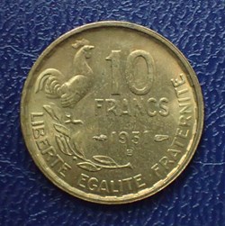 10 FRANCS 1951 B Guiraud