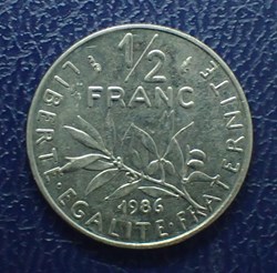 1/2 FRANCS 1986 Semeuse en nickel