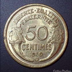 50 CENTIMES 1939 B MORLON
