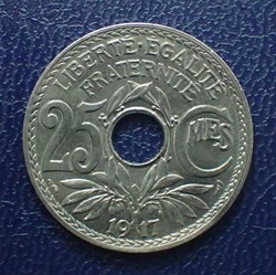 25 CENTIMES 1917 Lindauer