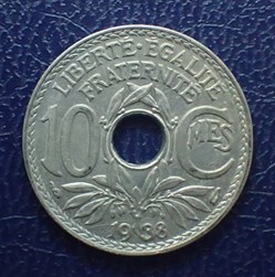 10 CENTIMES 1938 Lindauer