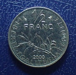 1/2 FRANCS 2000 Semeuse en nickel