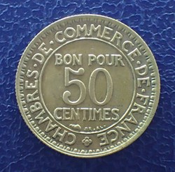 50 CENTIMES 1929 Chambre de commerce