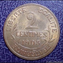 2 Centimes 1903 Daniel-Dupuis