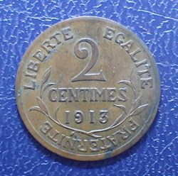 2 Centimes 1913 Daniel-Dupuis