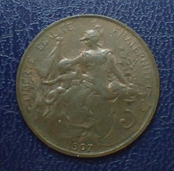 5 CENTIMES 1907  Daniel-Dupuis