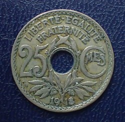 25 CENTIMES 1918 Lindauer