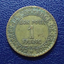1 FRANC 1924 Chambre de commerce 4 ouvert