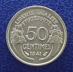 50 CENTIMES 1941 MORLON