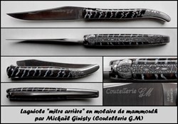 Mickaël Ginisty - Mitre arrière en molaire de mammouth