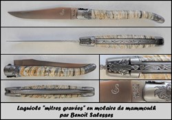 Benoît Salesses - Mitres gravées mammouth