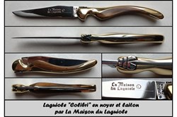 Le Colibri 12cm noyer et laiton (La maison du Laguiole)