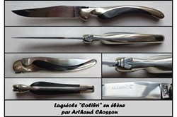 Colibri - 12cm ébène et maillechort