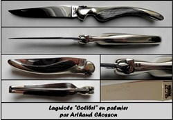 Colibri - 12cm palmier et maillechort