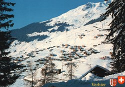 Verbier, vue hivernale en direction du Sonalon (#V127)