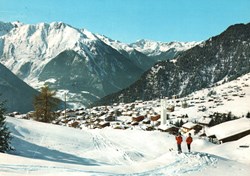 Verbier station, vers le téléski "le Rouge" - bords dentelés (#V069)