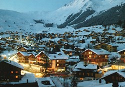 Verbier, station à la tombée de la nuit (#V041)