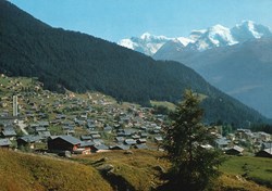 Verbier, vue de la station et des Combins (#V048)