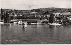 Pully, vue des rives et bains entre Pully et Paudex (#P038)