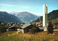 Verbier, église, massif du Trient et Catogne (#V094)