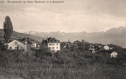 Pully, vue générale et le Grammont (#P011)
