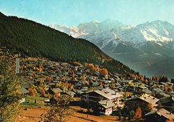 Verbier, station depuis les Moulins avec les Combins (#V136)