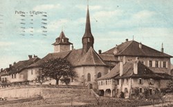 Pully, l'église, le Prieuré et la Cure depuis les vignes (#P019)
