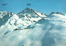 Verbier, restaurant et pistes de ski des Ruinettes (#V013)