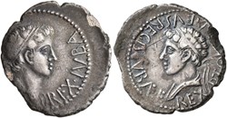 Denier - JUBA II & Ptolémée (22 à 24 après J.-C.)