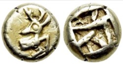 Ephsèse : Hemi-hecté - 1/12 stater - 625 à 600 avant J.-C.