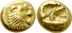 Royaume de Lydie : 1/6 stater - 630 à 553 avant J.-C.