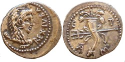 Denier - JUBA II (16 après J.-C.)