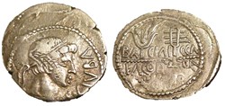Denier - JUBA II (19 avant J.-C. - 6 après J.-C.)