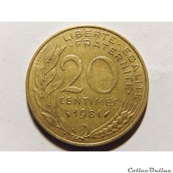 20 centimes Marianne 1981