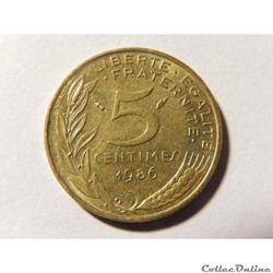 5 centimes Marianne 1986