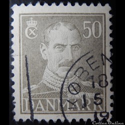 Danemark 00289 roi Christian X de 50ore de 1945