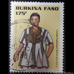 Burkina Faso 01002AL costume traditionnel Mossi 175f de 1998