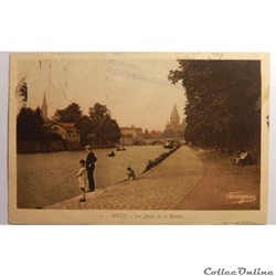 CPA de Moselle, Metz, Les quais de la Moselle
