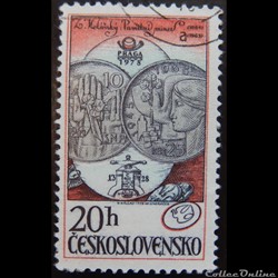 Tchécoslovaquie 02258 pièces de 10 et 25 Kcs 20 h de 1978