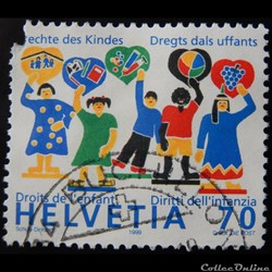 Suisse 01623 Droits de l'enfant 70cts de 1999