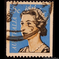 Australie 00342A Reine Elisabeth II 5c de 1967