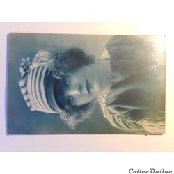 CPA de voeux. jeune fille.