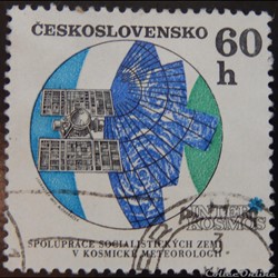 Tchécoslovaquie 01816 satellite météorologique Molniya 60 h de 1970