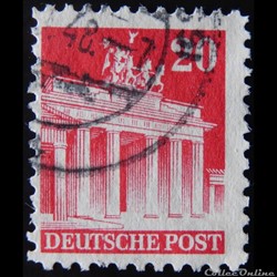 Allemagne Occupation 0052 porte de Brandenburg 20pf de 1948