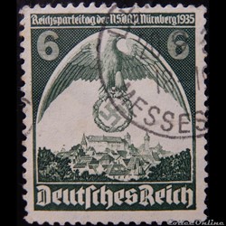 Allemagne Reich 00545 congrès du partie, Nuremberg 6pf de 1935