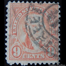 Etats Unis 00236A Thomas Jefferson 9c de 1923