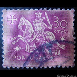 Portugal 00776A chevalier à cheval 30c de 1956