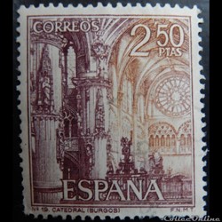 Espagne 01353 cathédrale de Burgos 2.50Ptas de 1965