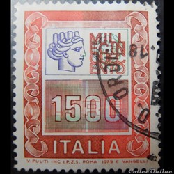 Italie 01367 chiffre, valeur élevée 1500 lires de 1979