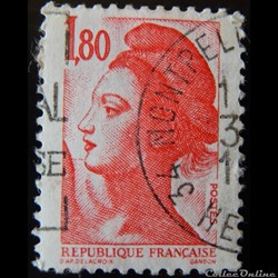 02220 République, type Liberté - 1F80 rouge de 1982